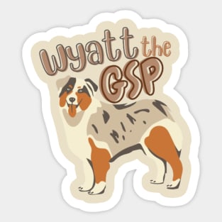 wyatt the GSP Sticker